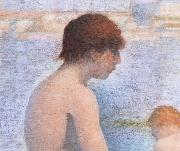 Georges Seurat, Detail of Bather
